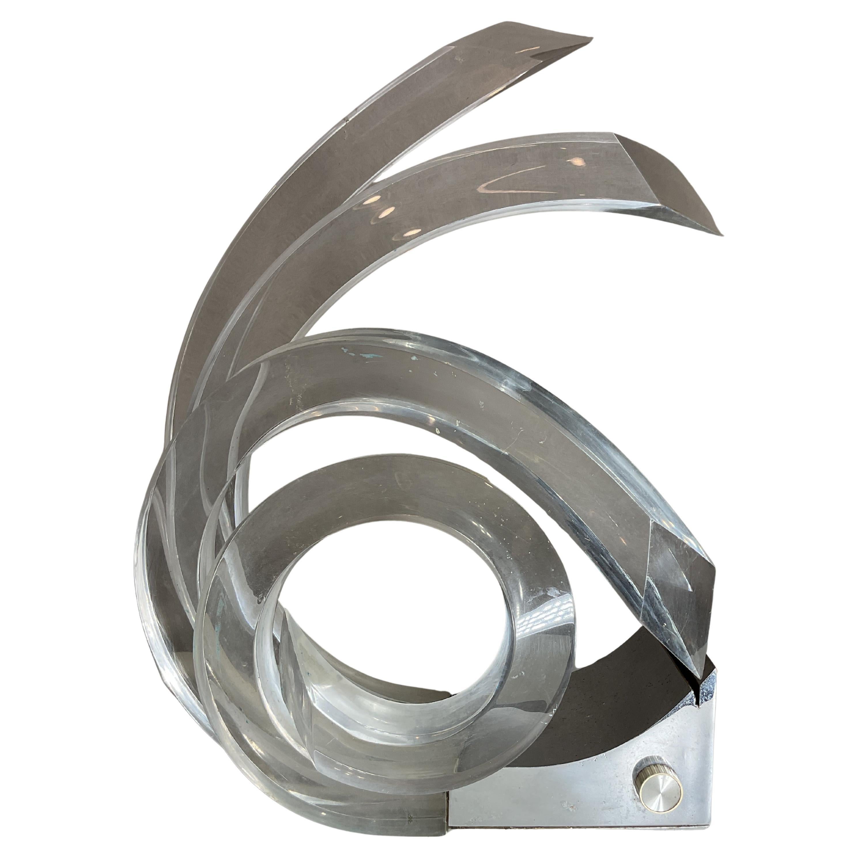 Vintage Gaetano Missaglia for Missaglia Lucite Table Lamp
