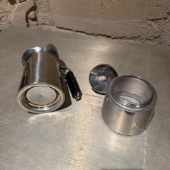 Caffettiera vintage Gaggia in acciaio inossidabile da fornello, Moka Inox