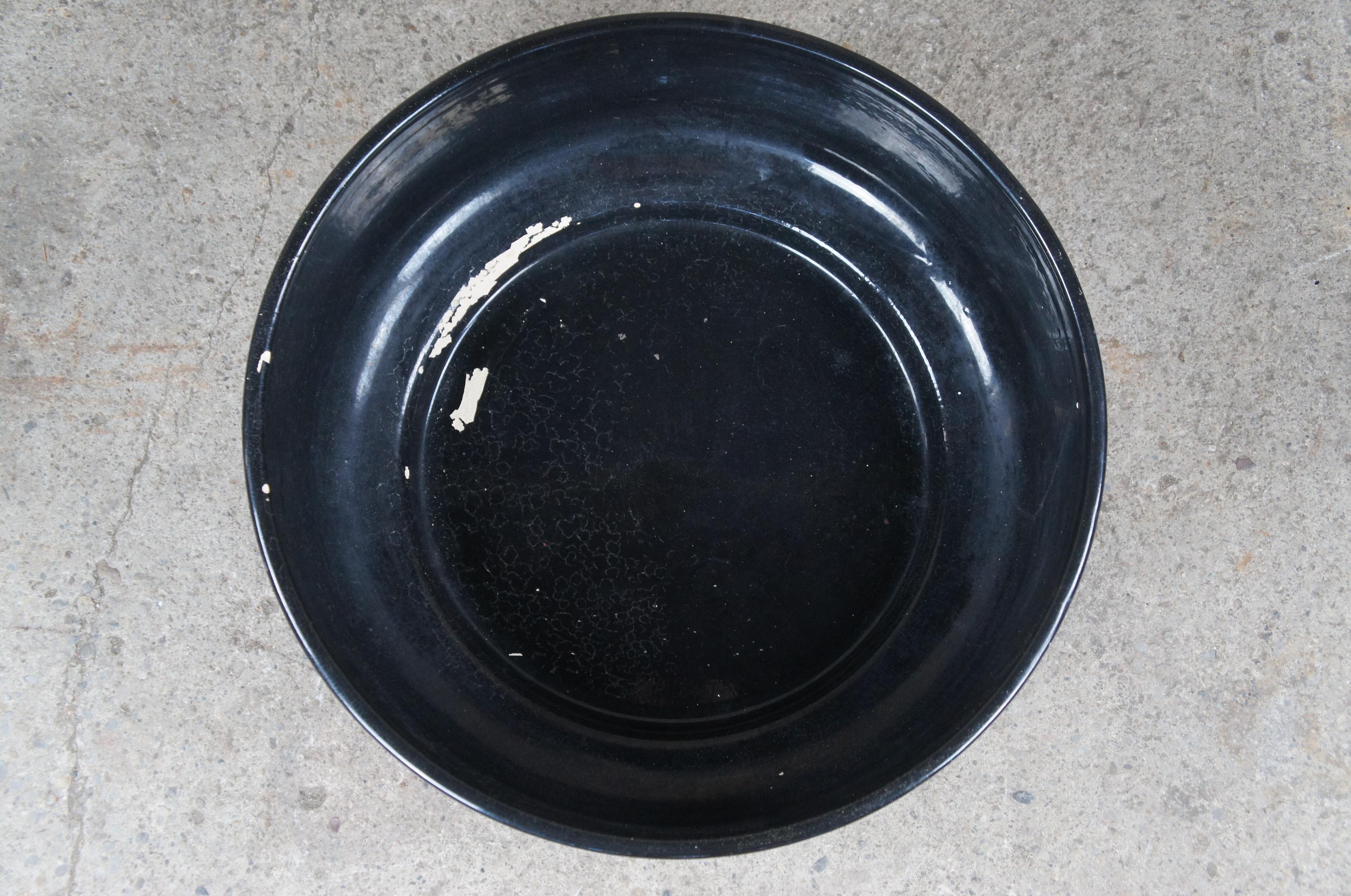 Vintage Gainey California Pottery Oversized Glazed Ceramic Tire Planter Bowl 25