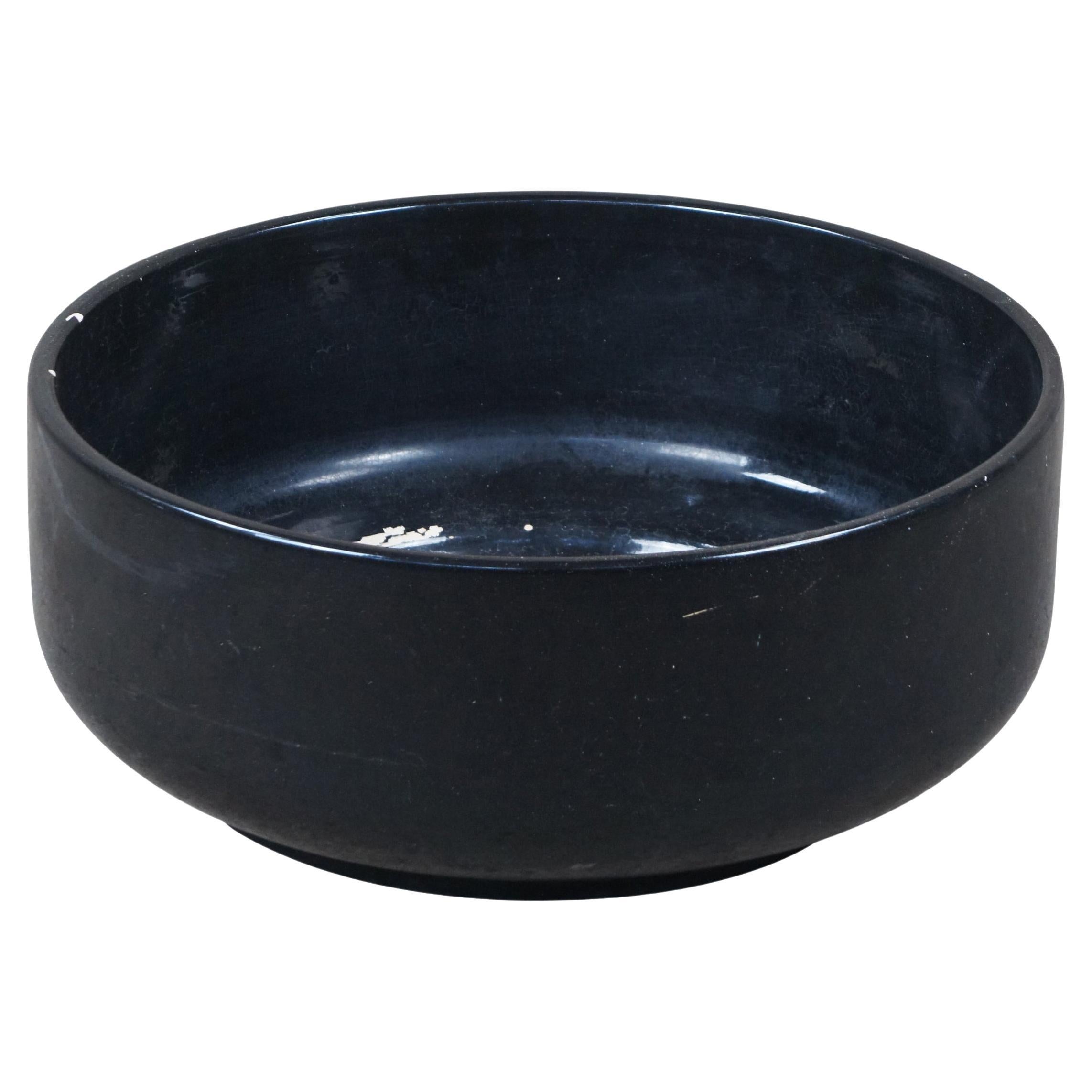 Vintage Gainey California Pottery Oversized Glazed Ceramic Tire Planter Bowl 25" (Poterie californienne surdimensionnée en céramique émaillée)