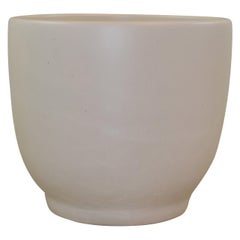 Vintage Gainey Footed Pottery Planter U.S.A. Cream