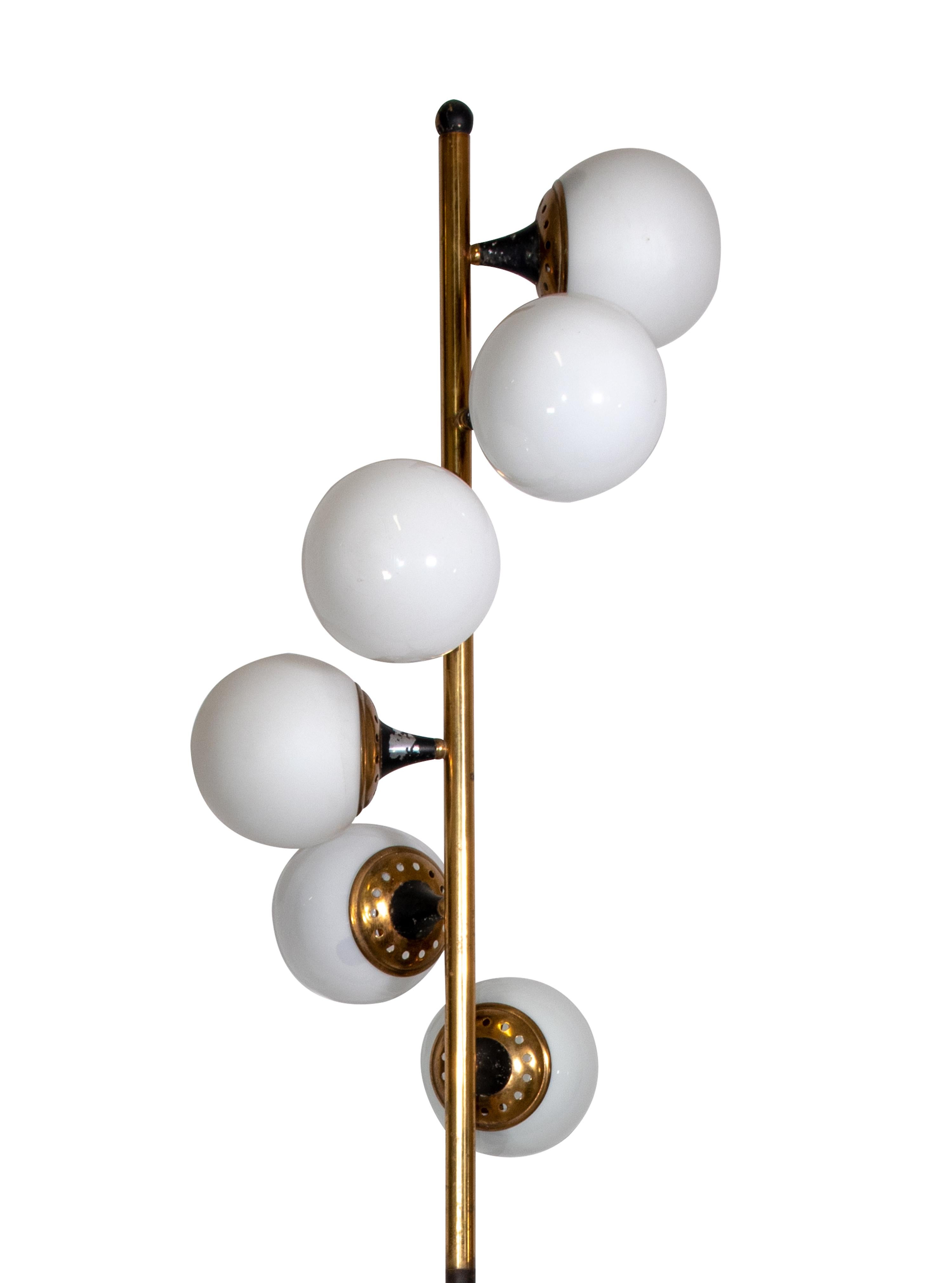 Vintage Galaxy Floor Lamp by Stilnovo, 1960s In Good Condition In Roma, IT