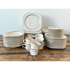 Vintage Galerie De Porcelaine Gold China - Set di 70 pezzi