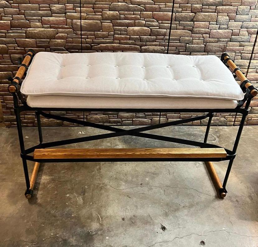 Vintage Gallery Bench by Cleo Baldon for Terra Furniture For Sale 1