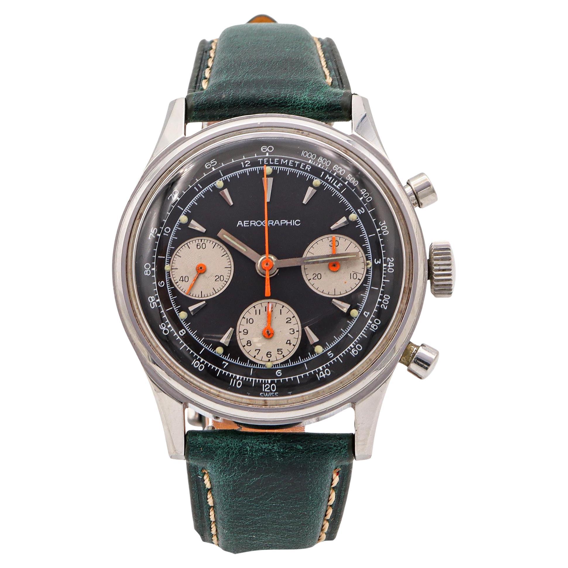 Orologio da uomo Gallet Aerographic Valjoux 72 Chronograph Vintage