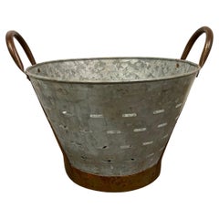 Vintage Galvanized Tin Bucket