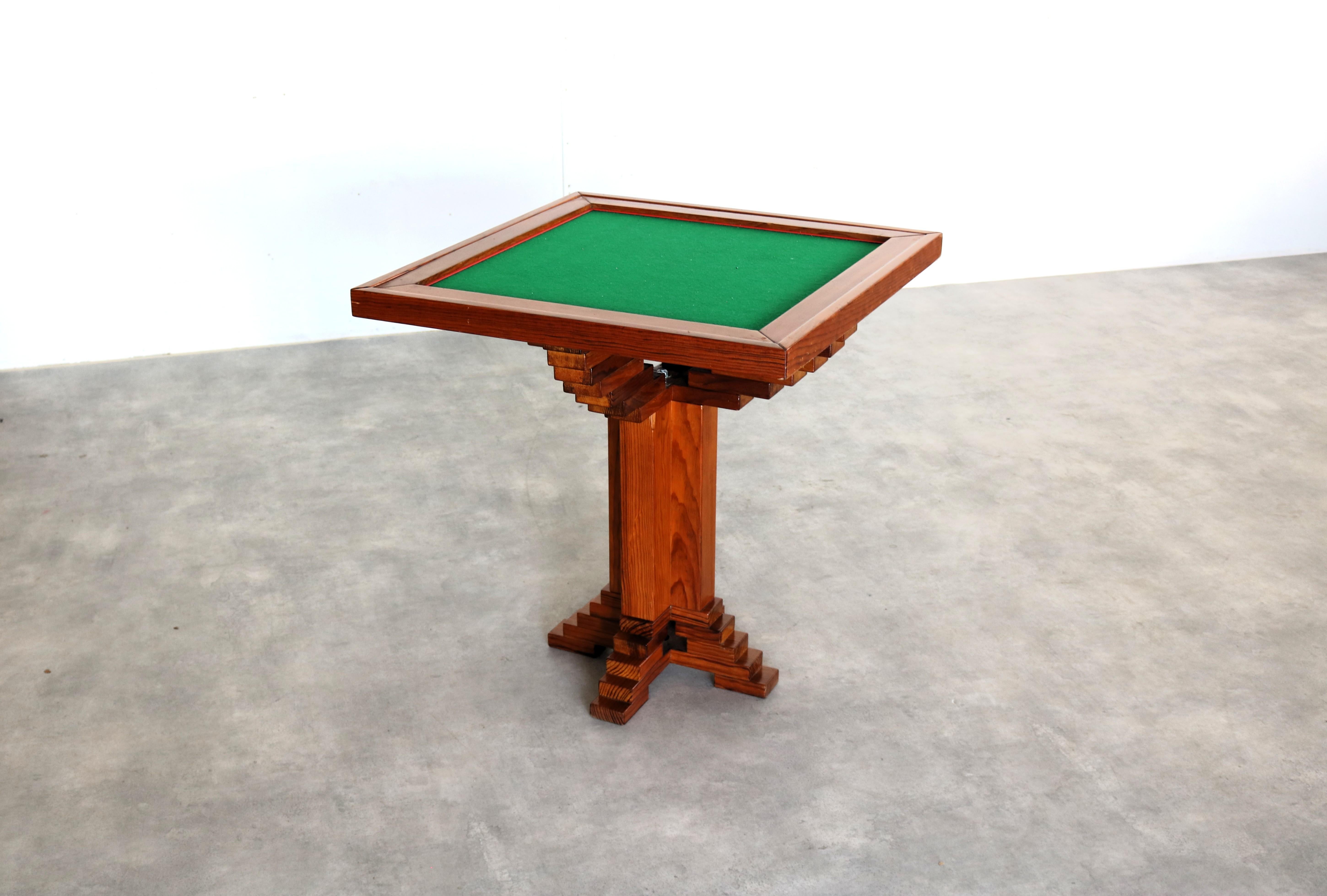 Vintage gaming table  table  poker table  1970s For Sale 4