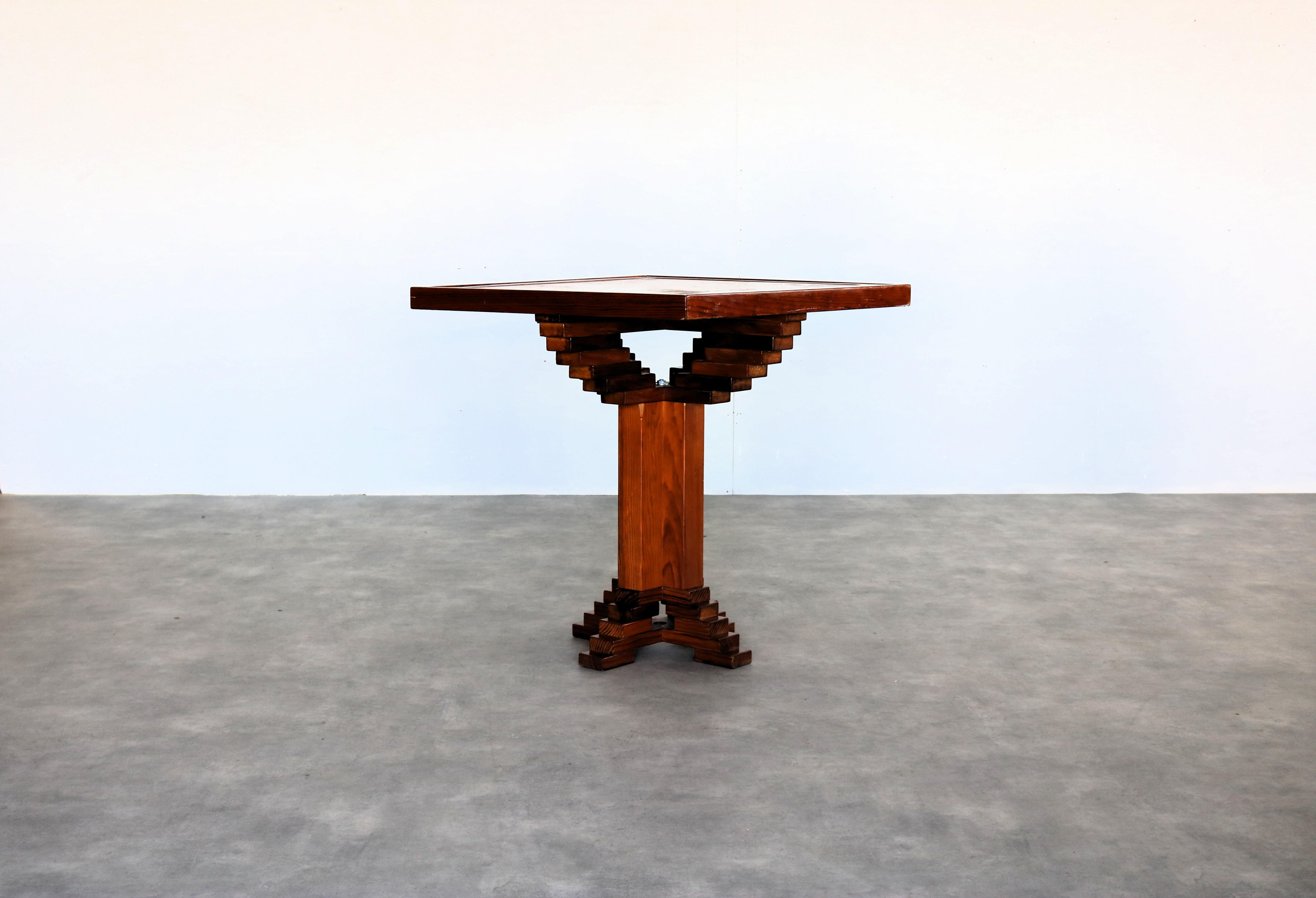 Vintage gaming table  table  poker table  1970s

Period  1970s
Design  Unknown  Netherlands
Condition  Good  Minor signs of wear
Size  78 x 75 x 75 (H x W x D)

Details  Wood; Fabric;

Item number  2865