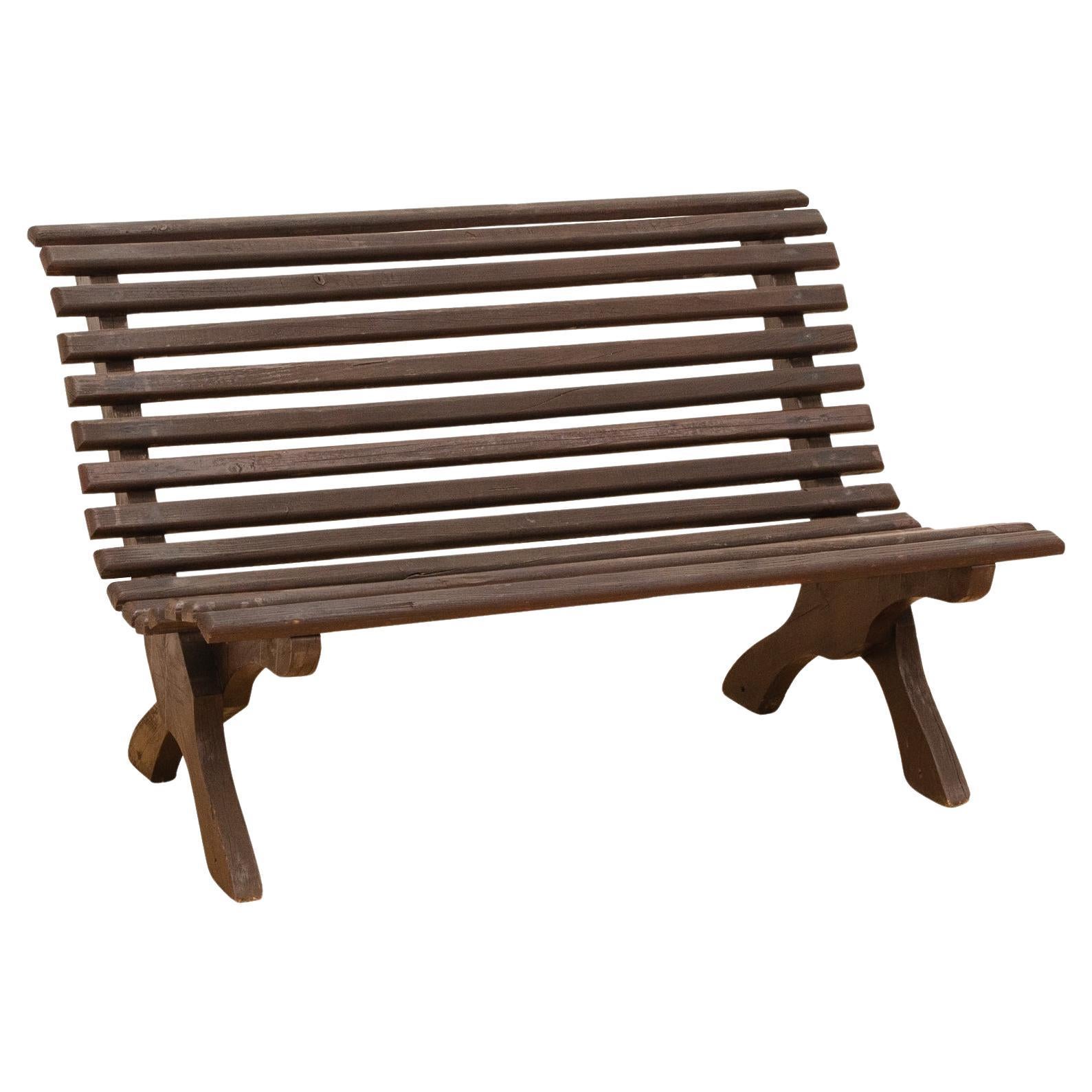 Vintage Garden bench, 1980s, Czechoslovakia
