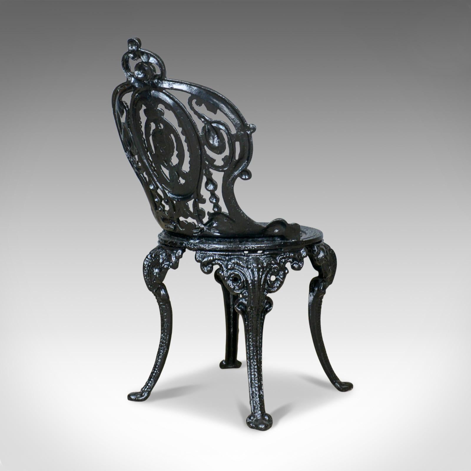 cast iron garden chair