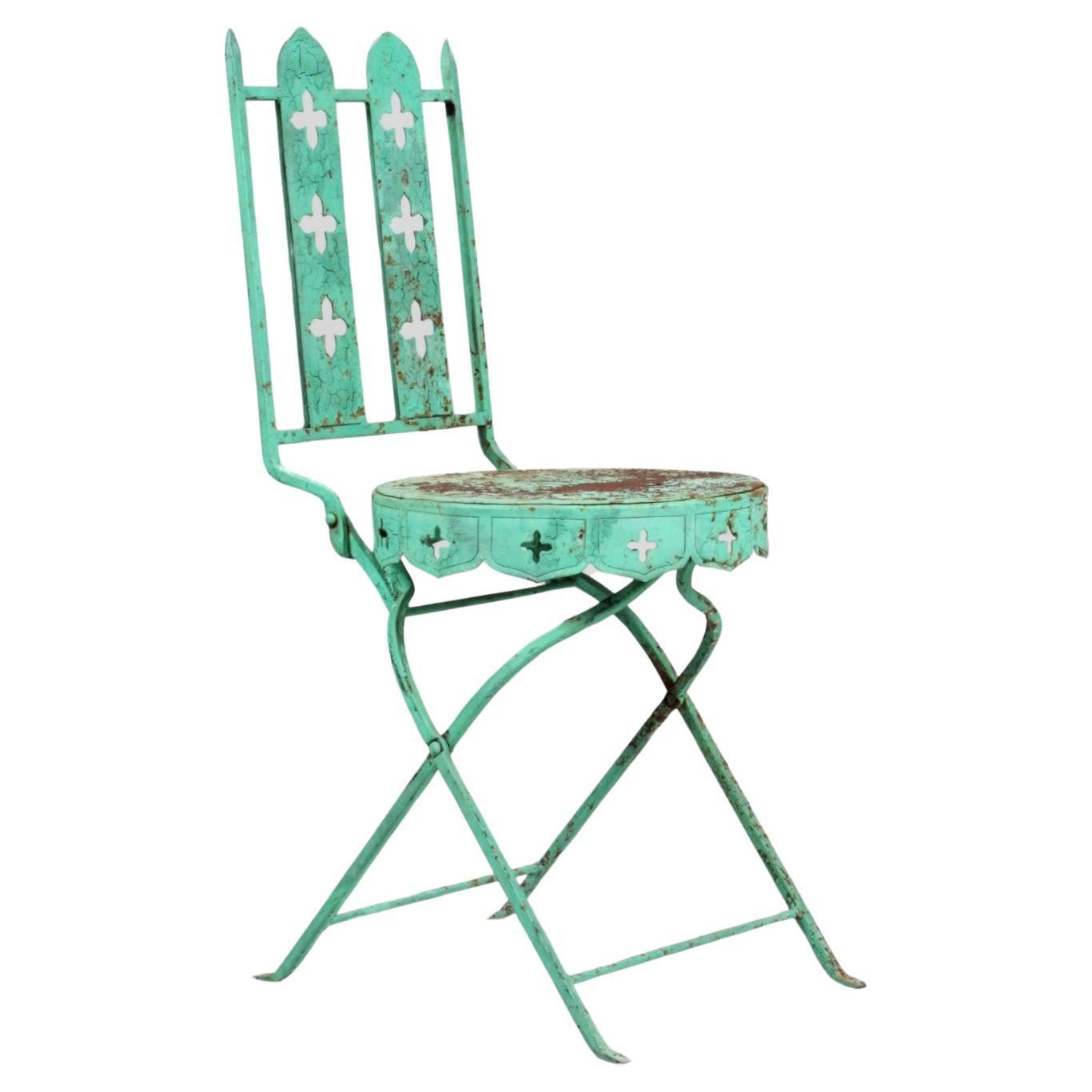 Vintage Garden Chair in Neo Gothic Style