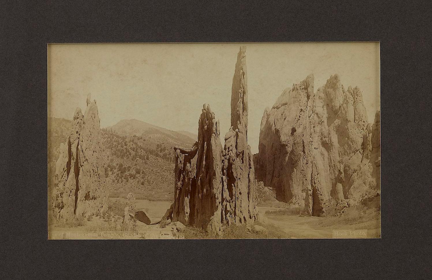 American Vintage Garden of the Gods Postcards by Hook Photo, 1890