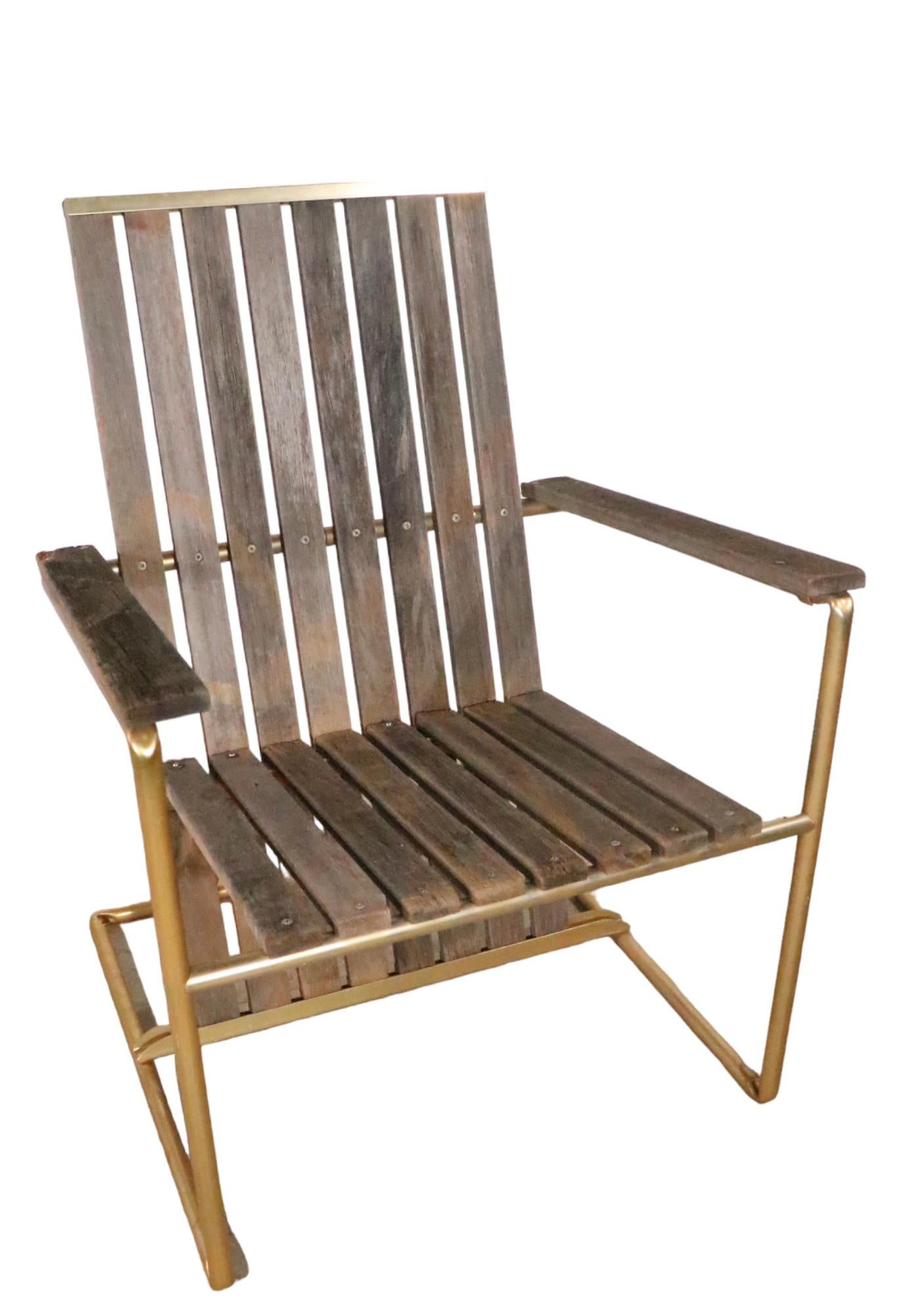 Vintage Garden Patio Poolside Lounge Chair circa 1970's For Sale 8