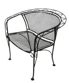 Vintage Garden Patio Poolside Salterini Zig Zag Pattern Chair c. 1950/60's