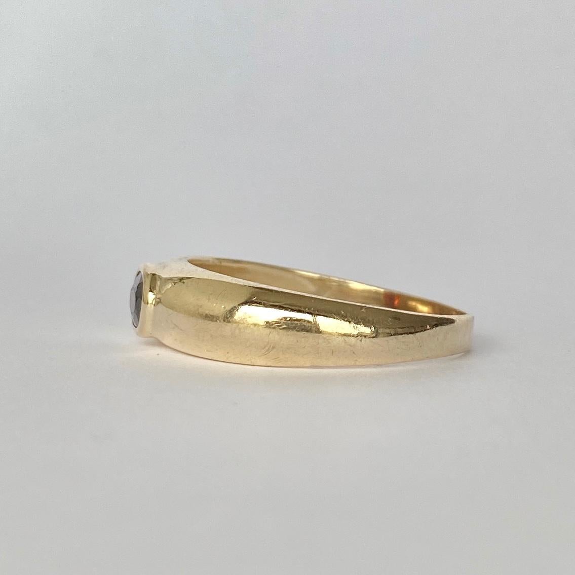 Bandring aus Granat und 9 Karat Gold (Moderne)