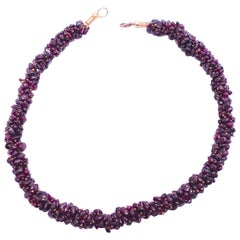 Retro Garnet Necklace