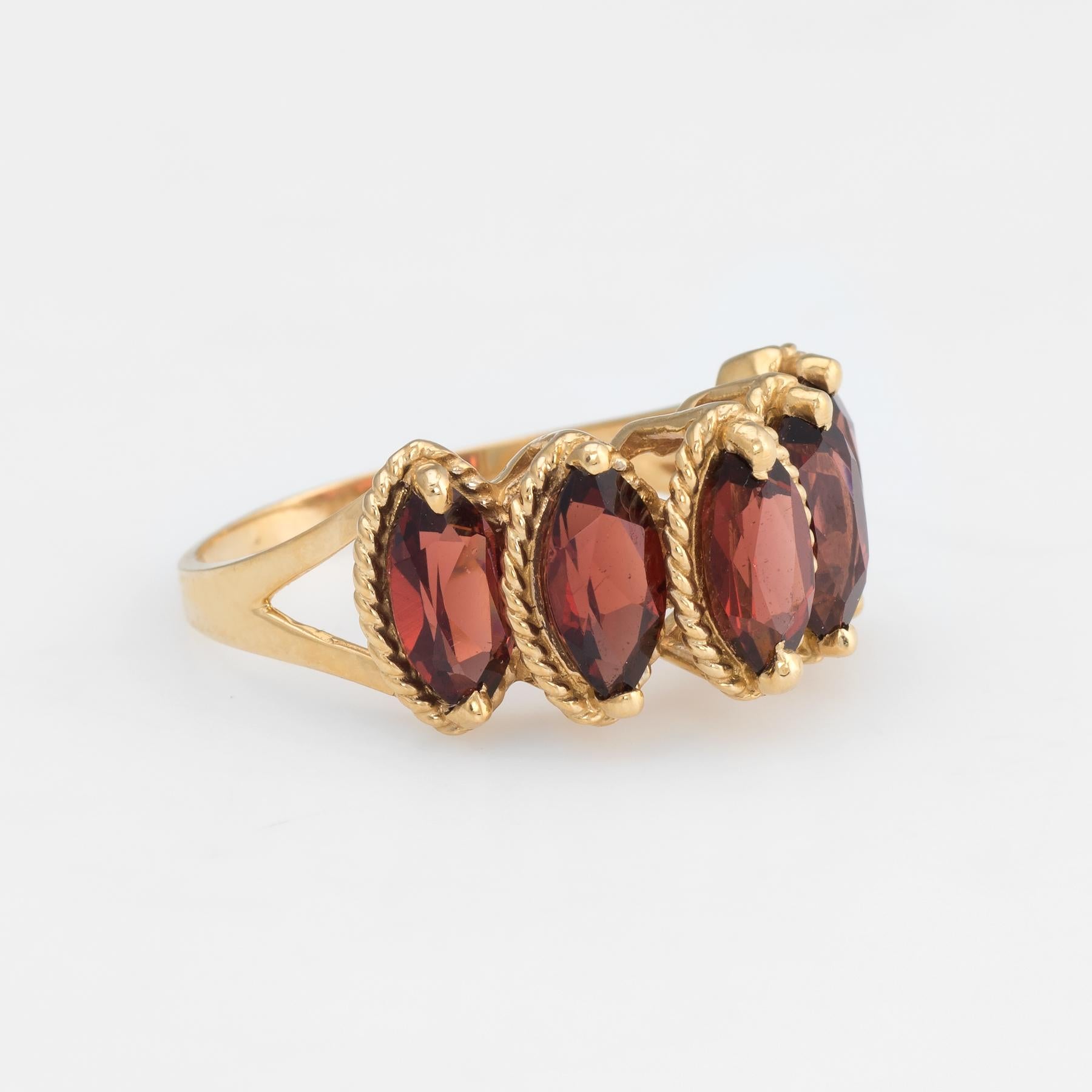 estate garnet rings