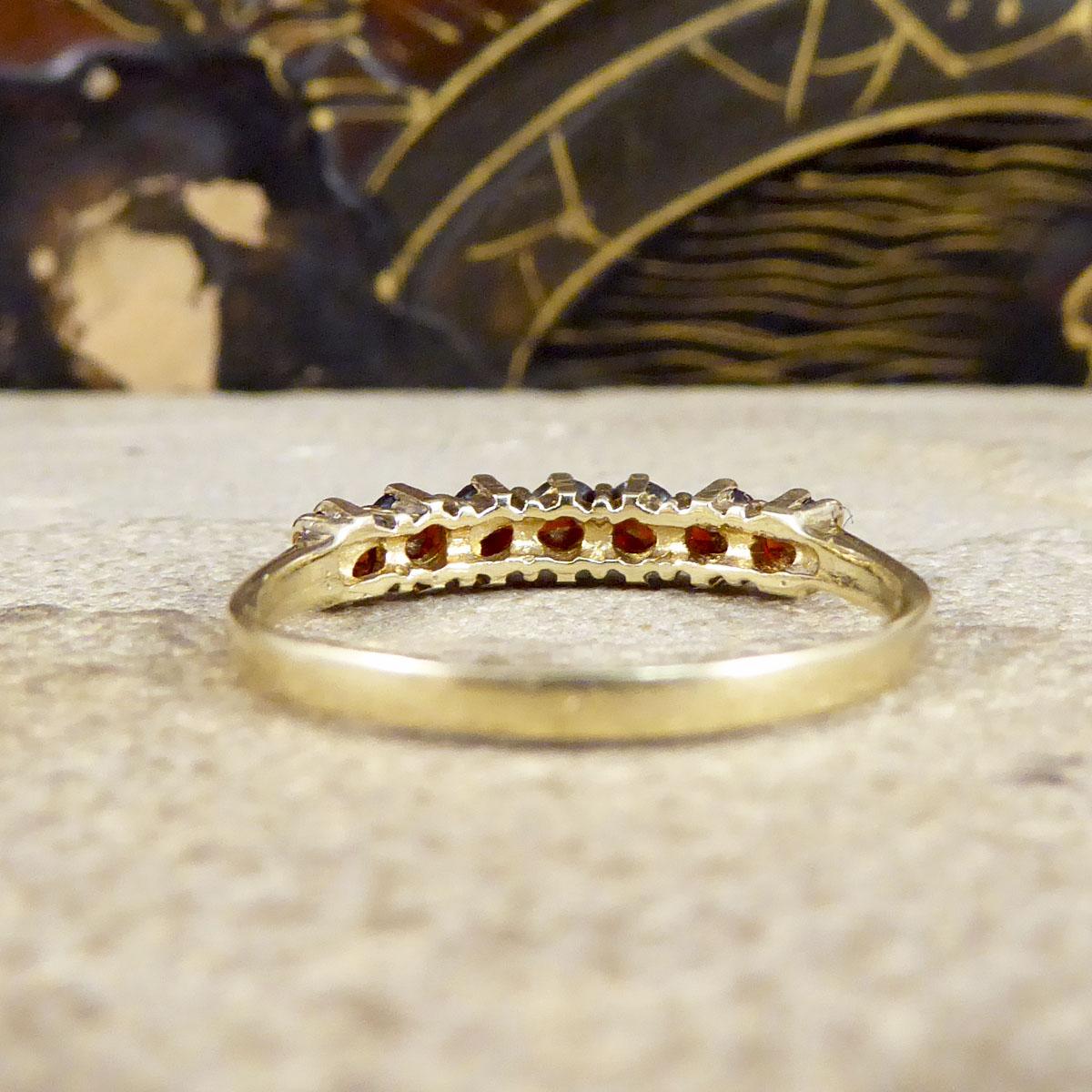 vintage garnet eternity ring