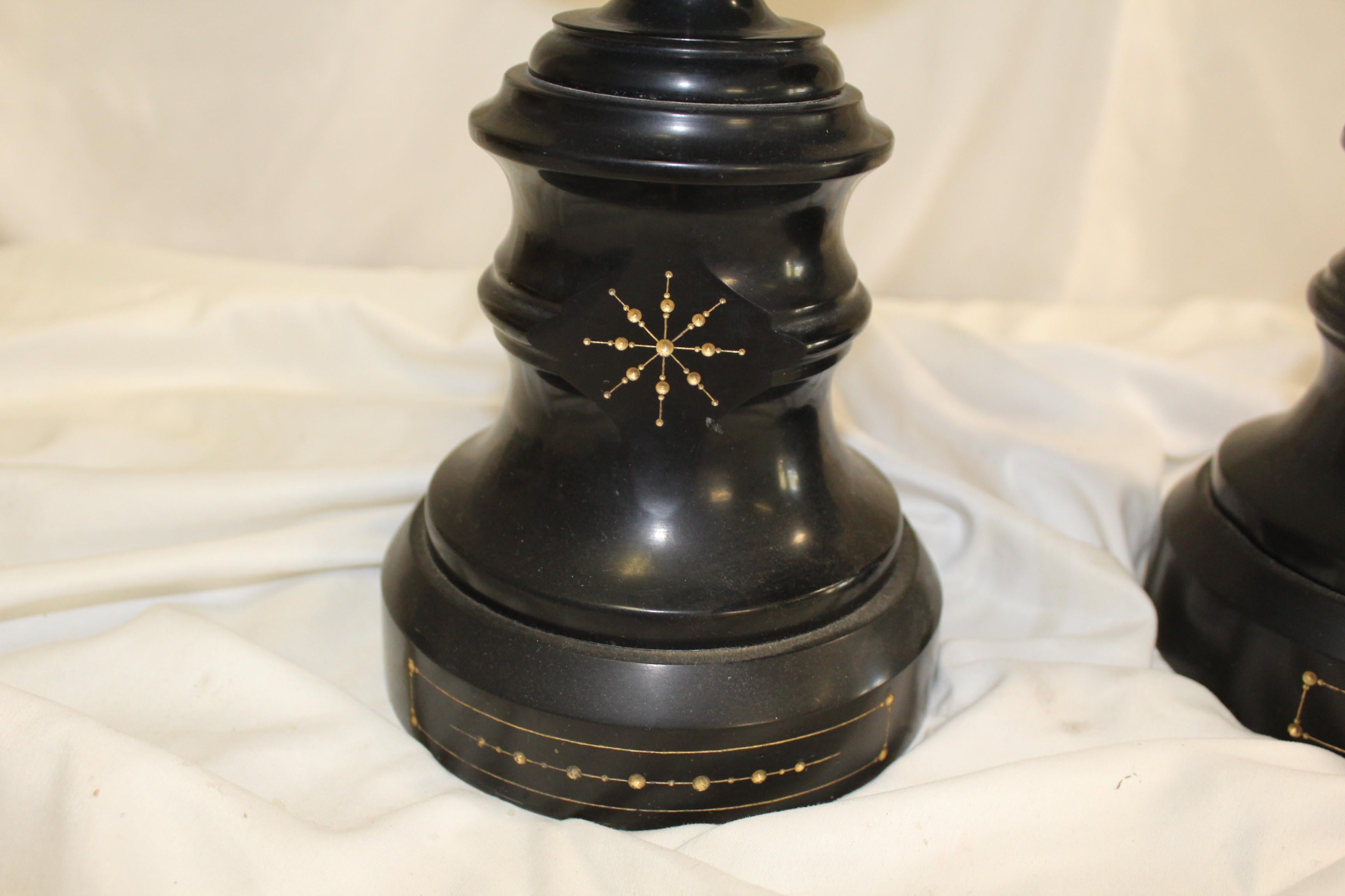 Not sure where they came from ,or even when they were made .  They have fine detailed decorations in a gold paint .  I think they could have been from a Clock set .  Top bowl is at 8