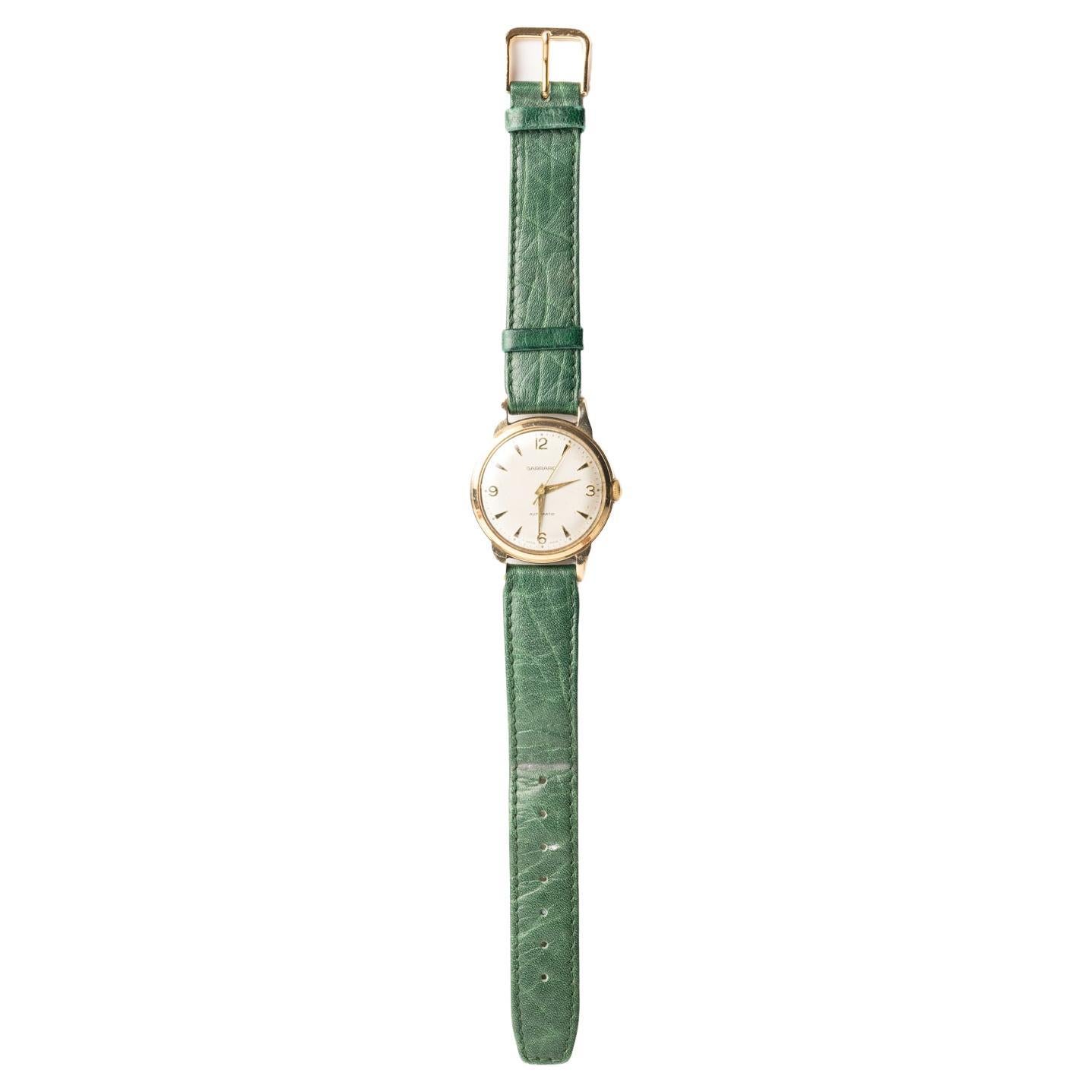 Vintage Garrard 9ct Gents Gold Wristwatch