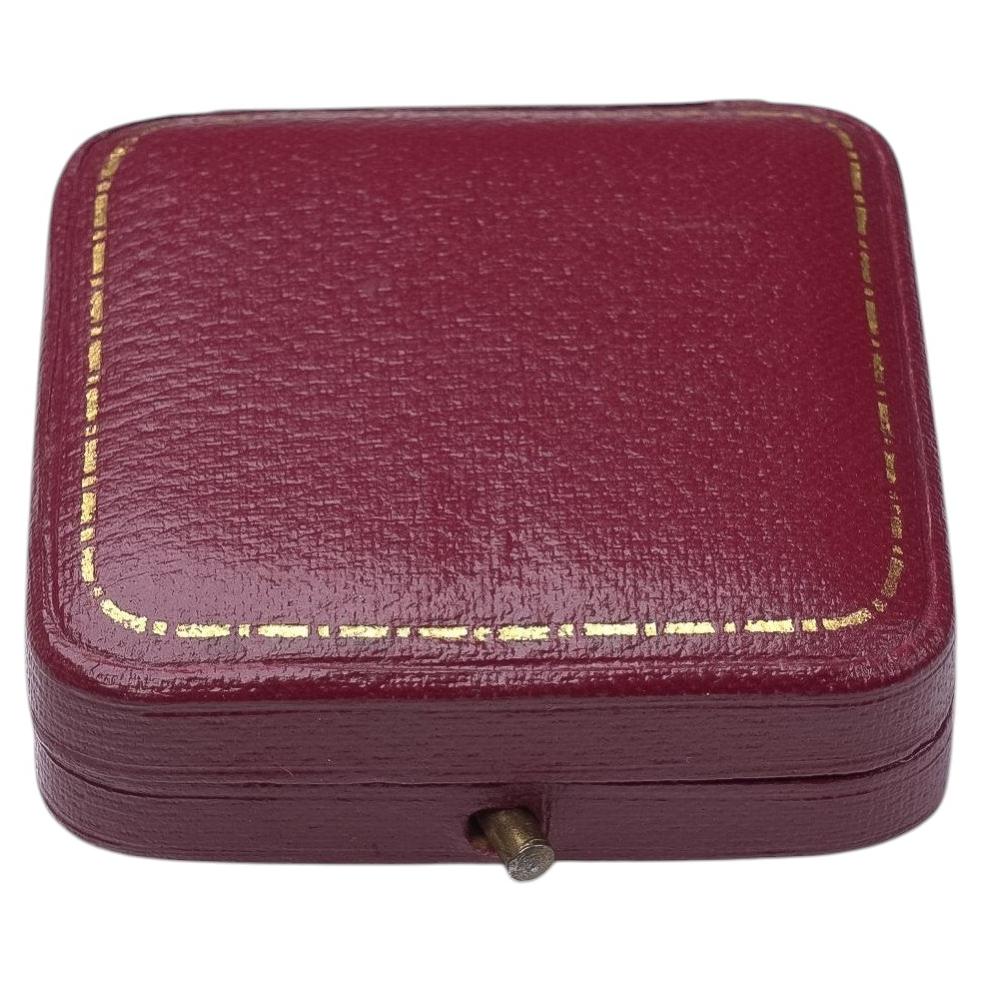 Vintage Garrard Presentation Box, Burgundy Leather, Early 20th Century For Sale