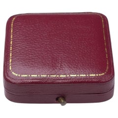 Vintage Garrard Presentation Box, Burgundy Leather, Early 20th Century