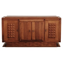 Vintage Gaston Poisson Credenza From France, Circa 1960