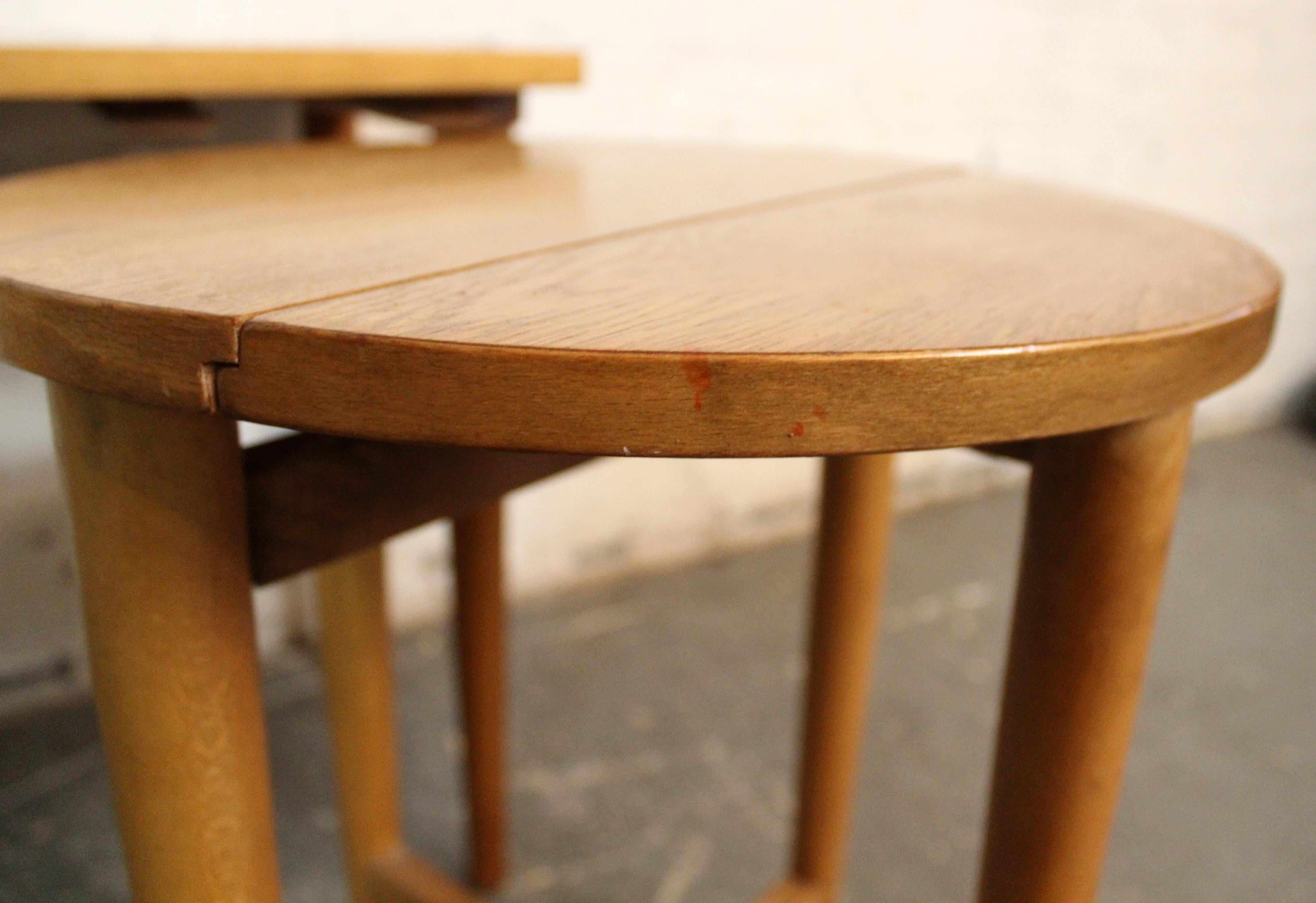 Vintage gate-leg Nesting Tables von Poul Hundevad im Angebot 6