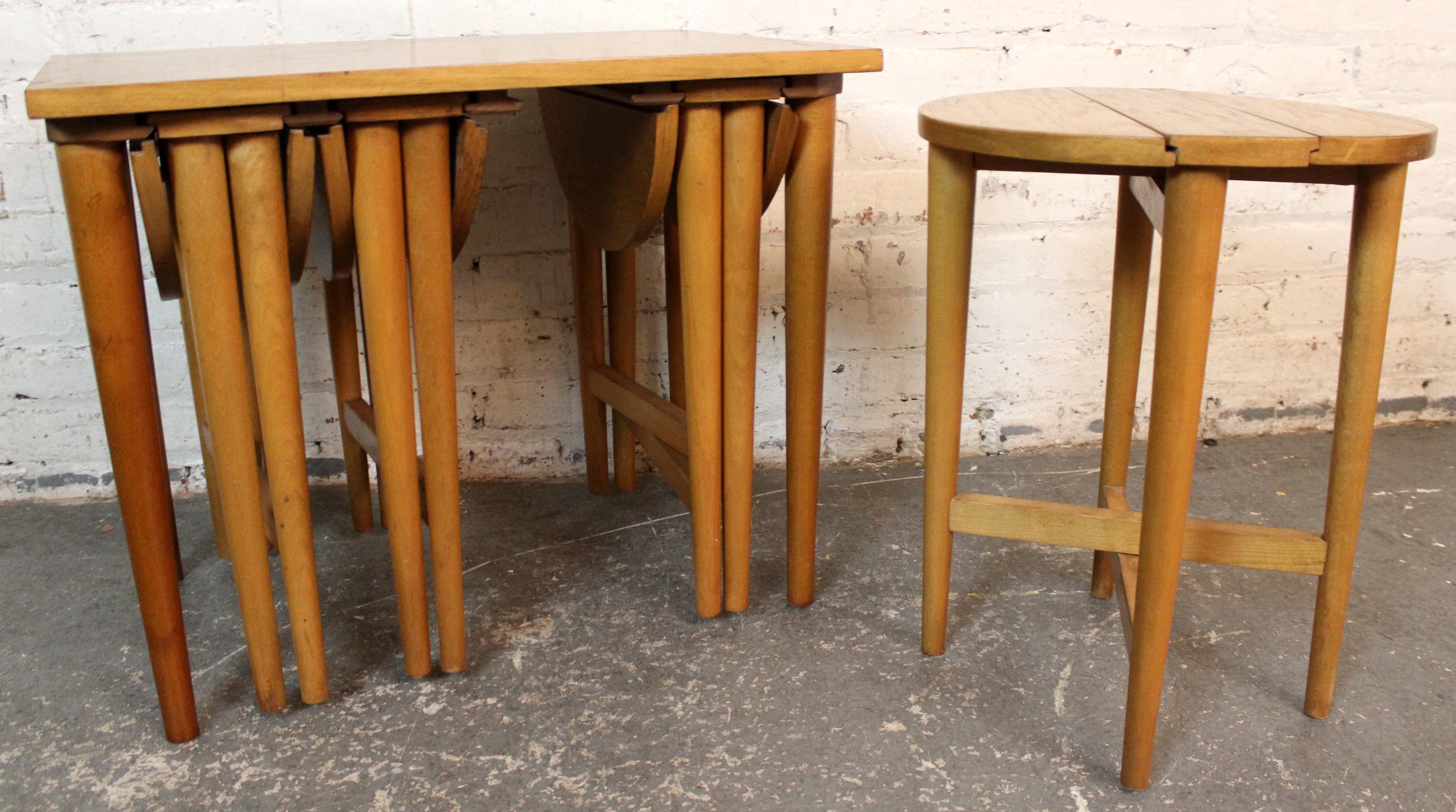 Vintage gate-leg Nesting Tables von Poul Hundevad im Angebot 10