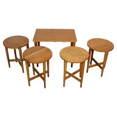 Vintage Gate-leg Nesting Tables by Poul Hundevad