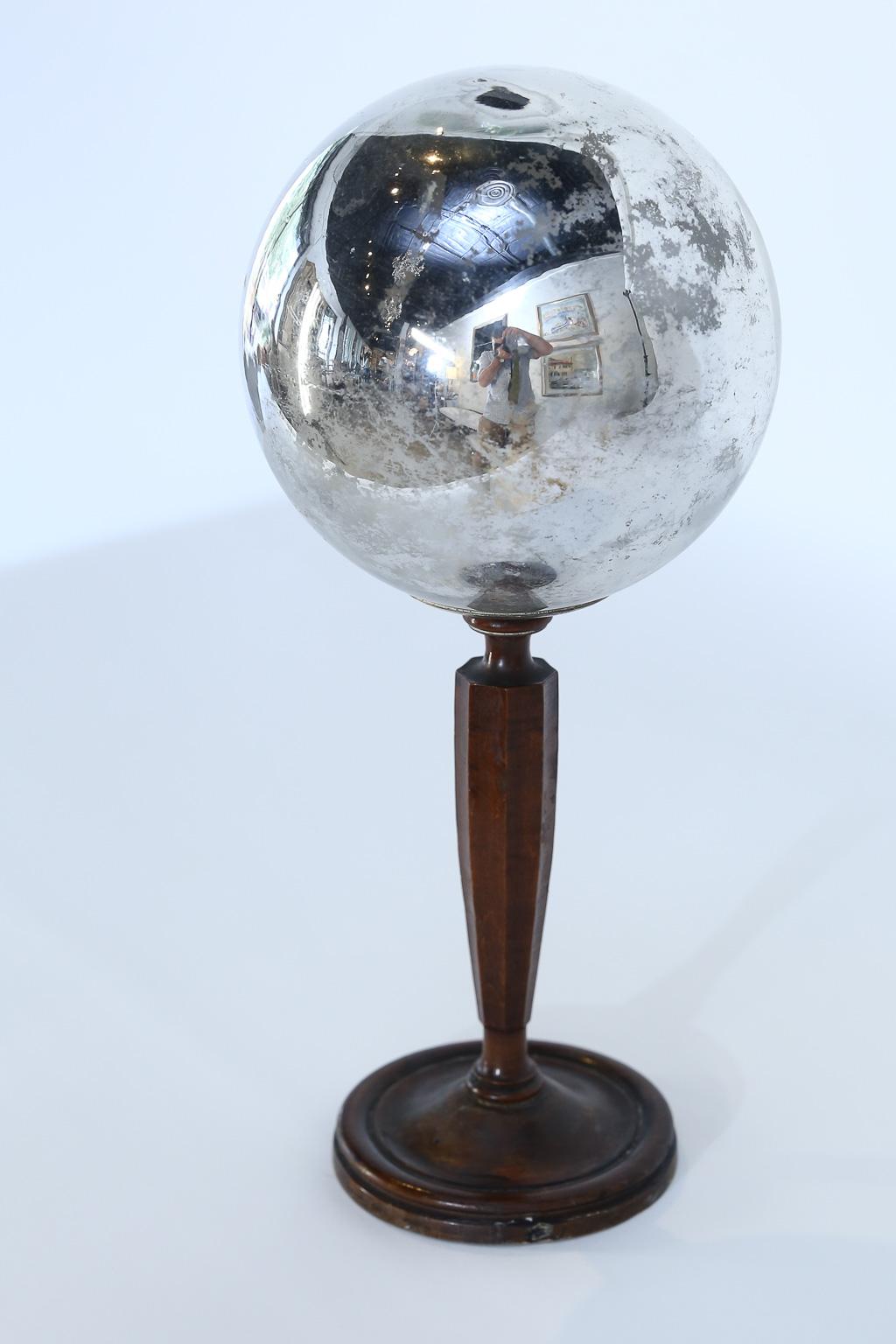antique gazing ball