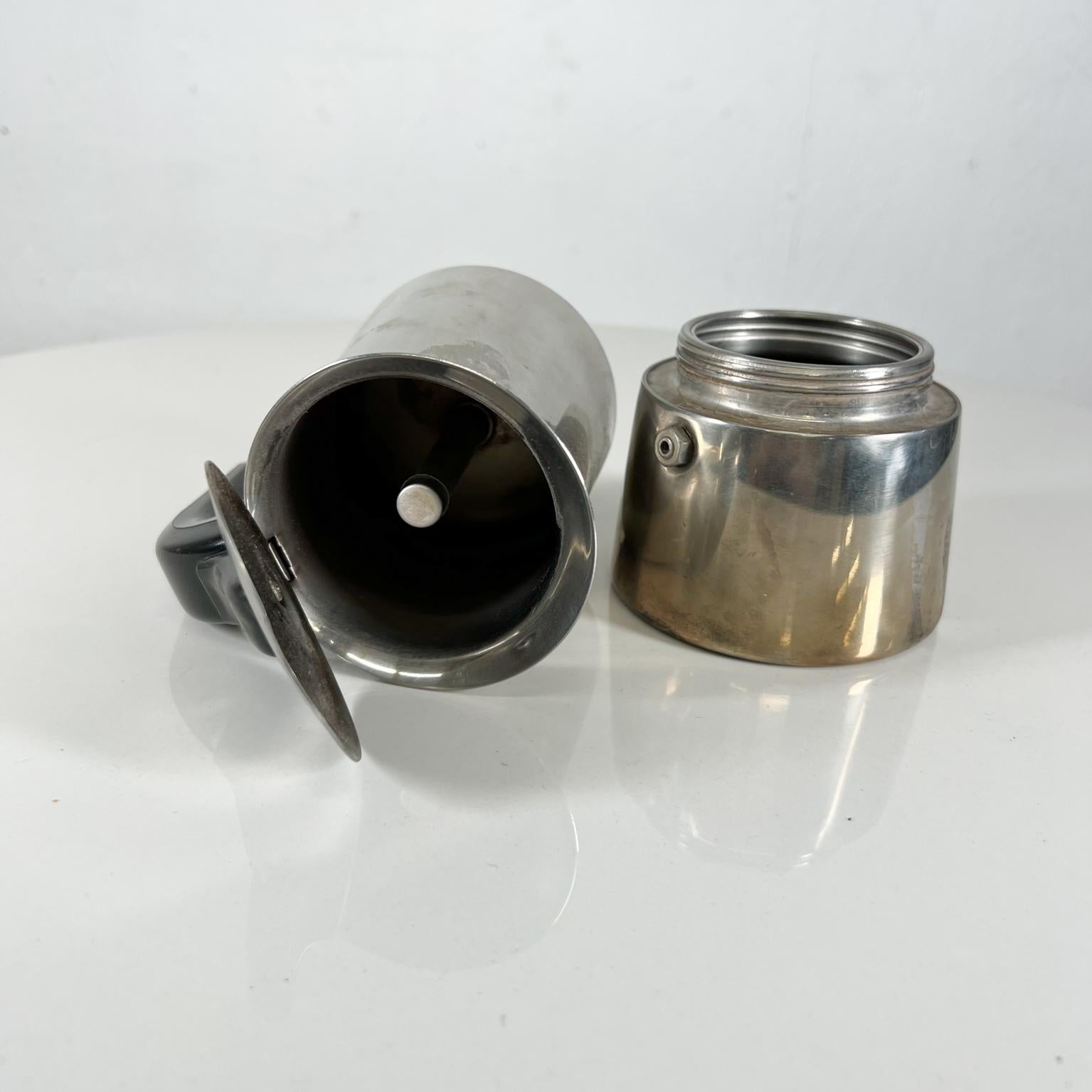 Vintage GB Guido Bergna Stovetop Moka Espresso Coffee Pot Stainless Italy 1