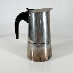 Vintage GB Guido Bergna Stovetop Moka Espresso Coffee Pot Stainless Italy