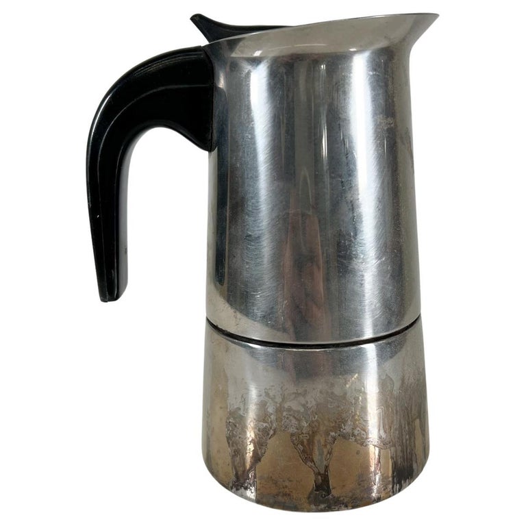 Vintage GB Guido Bergna Hob Moka Espresso Coffee Pot Stainless Italy
