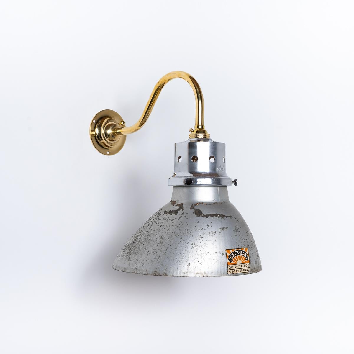 Applique d'epoca in vetro argentato Gecoray F45000 di C.E.C. in vendita 10