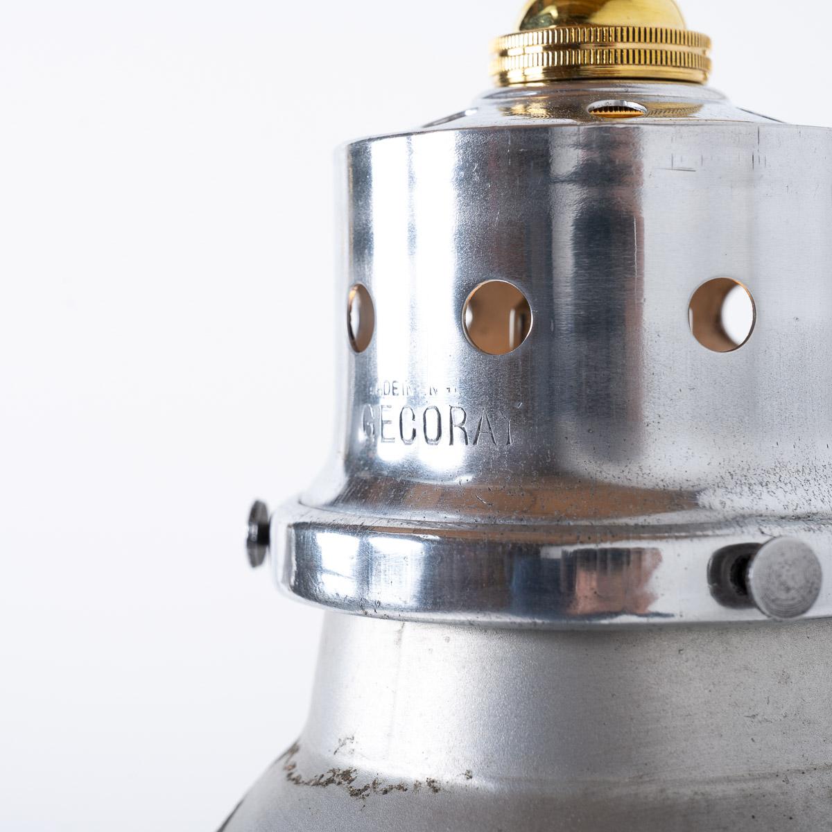 Argentato Applique d'epoca in vetro argentato Gecoray F45000 di C.E.C. in vendita