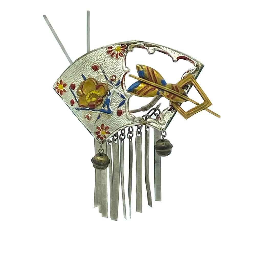 Vintage Geisha Hair Ornament In Fair Condition In Atlanta, GA