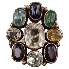 Vintage Edelstein Ring von 14k Gold
