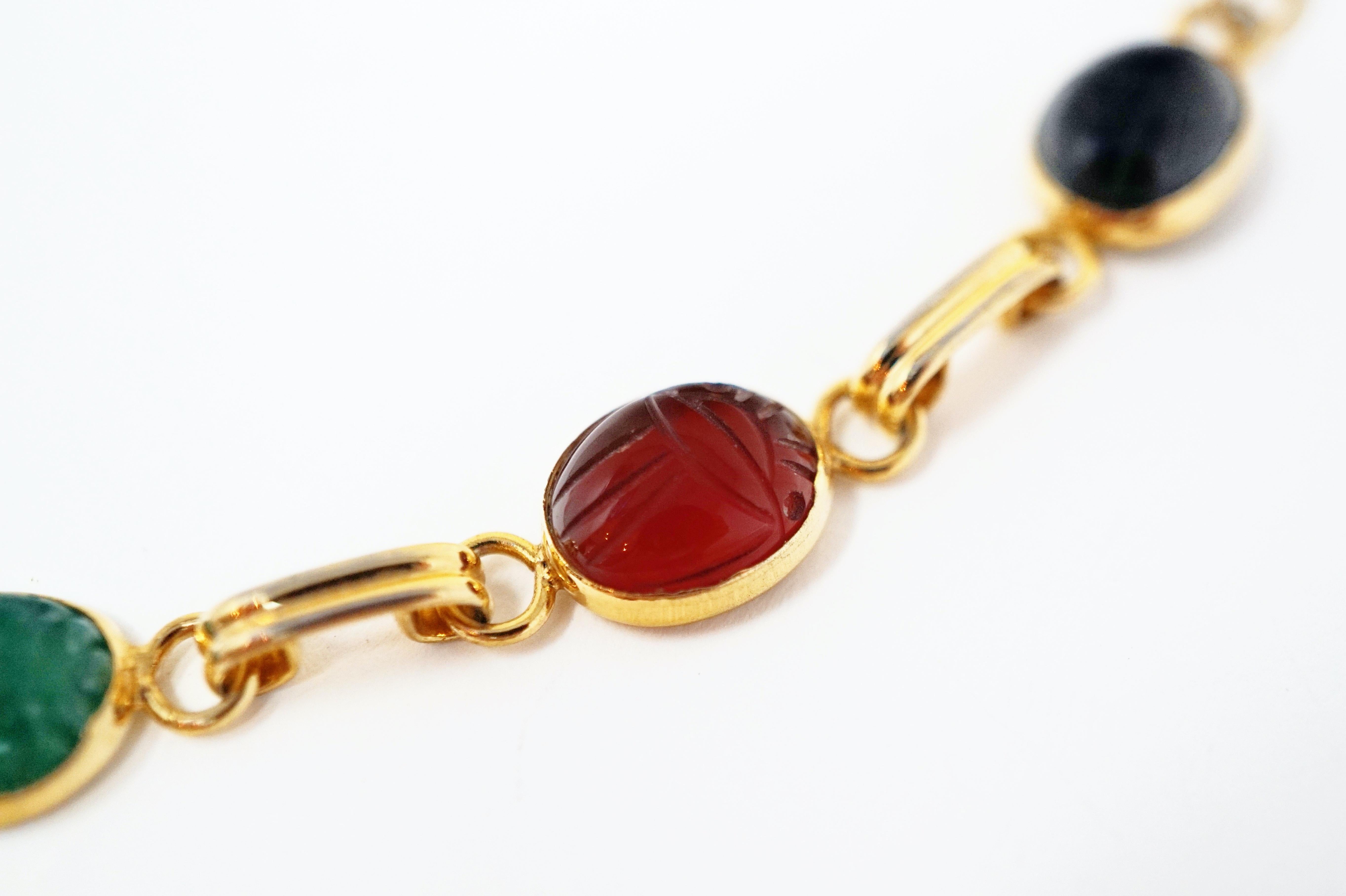 coro scarab bracelet