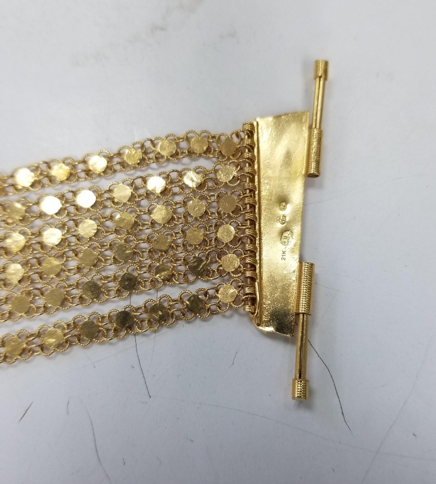 Contemporain Montre-bracelet vintage Geneve en or jaune 14 carats tissé et corde avec pompons