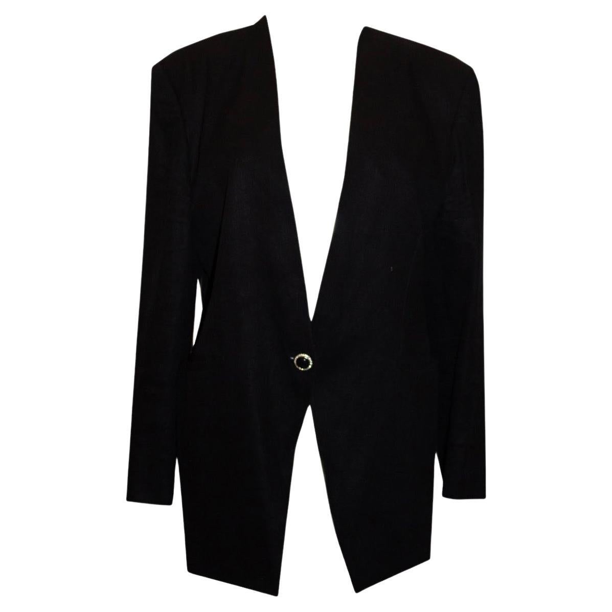 Vintage Genny Leinen /cotton Mix Jacke im Angebot