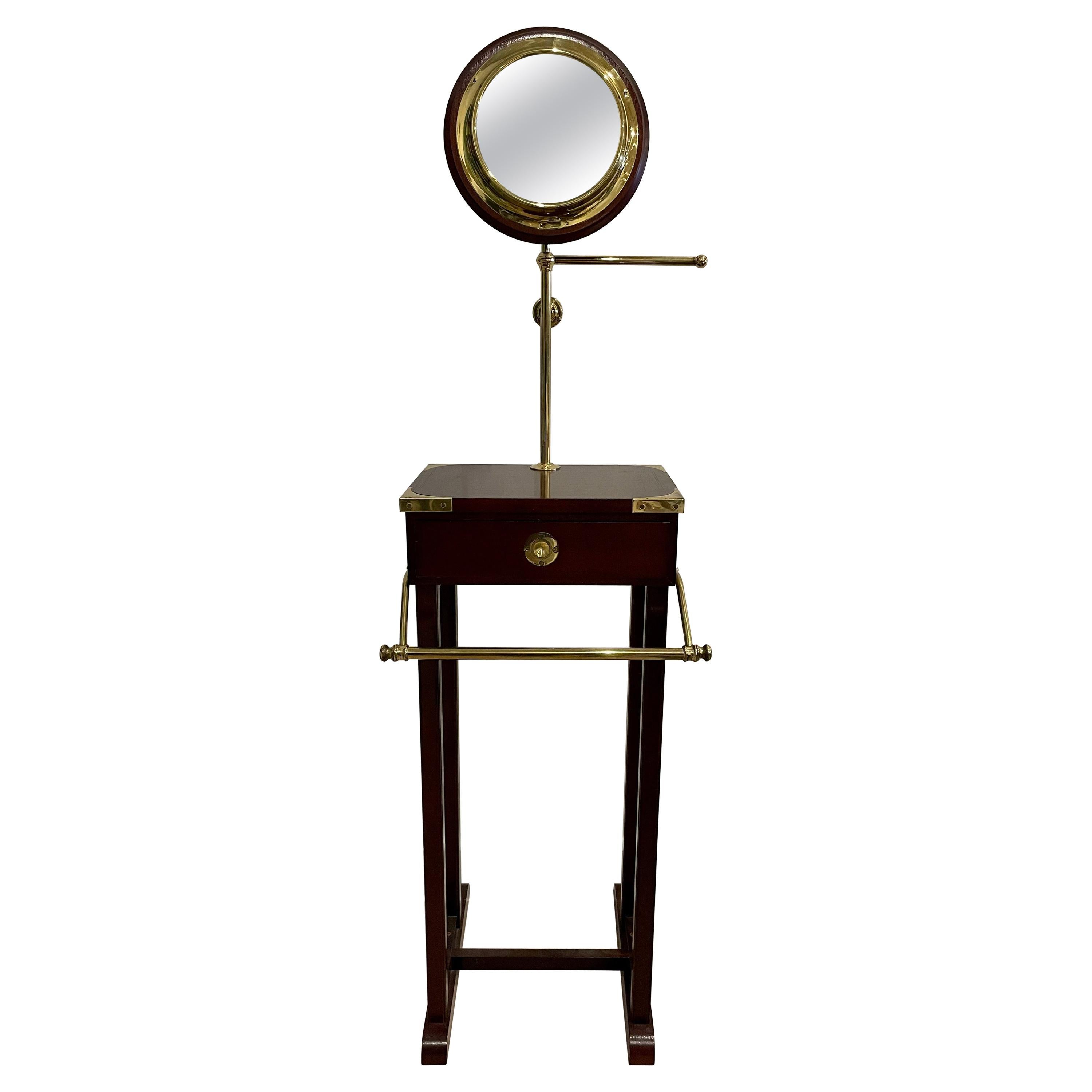 Vintage Gentelman's Campaign Style Barbiere with Articulating Mirror