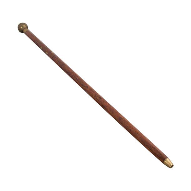 Vintage Gentleman's Cane, English, Walnut, Brass, Walking Stick, 1950 ...
