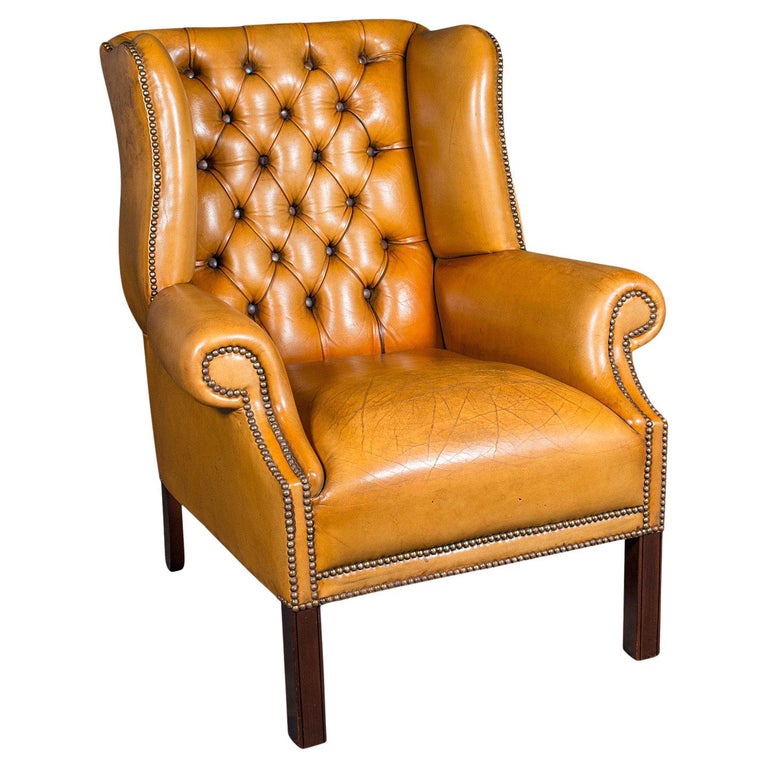 Gentleman's Clubsessel im Vintage-Stil, englisch, Ohrensessel, Lounge, georgianisches Revival im Angebot bei 1stDibs Deutschland