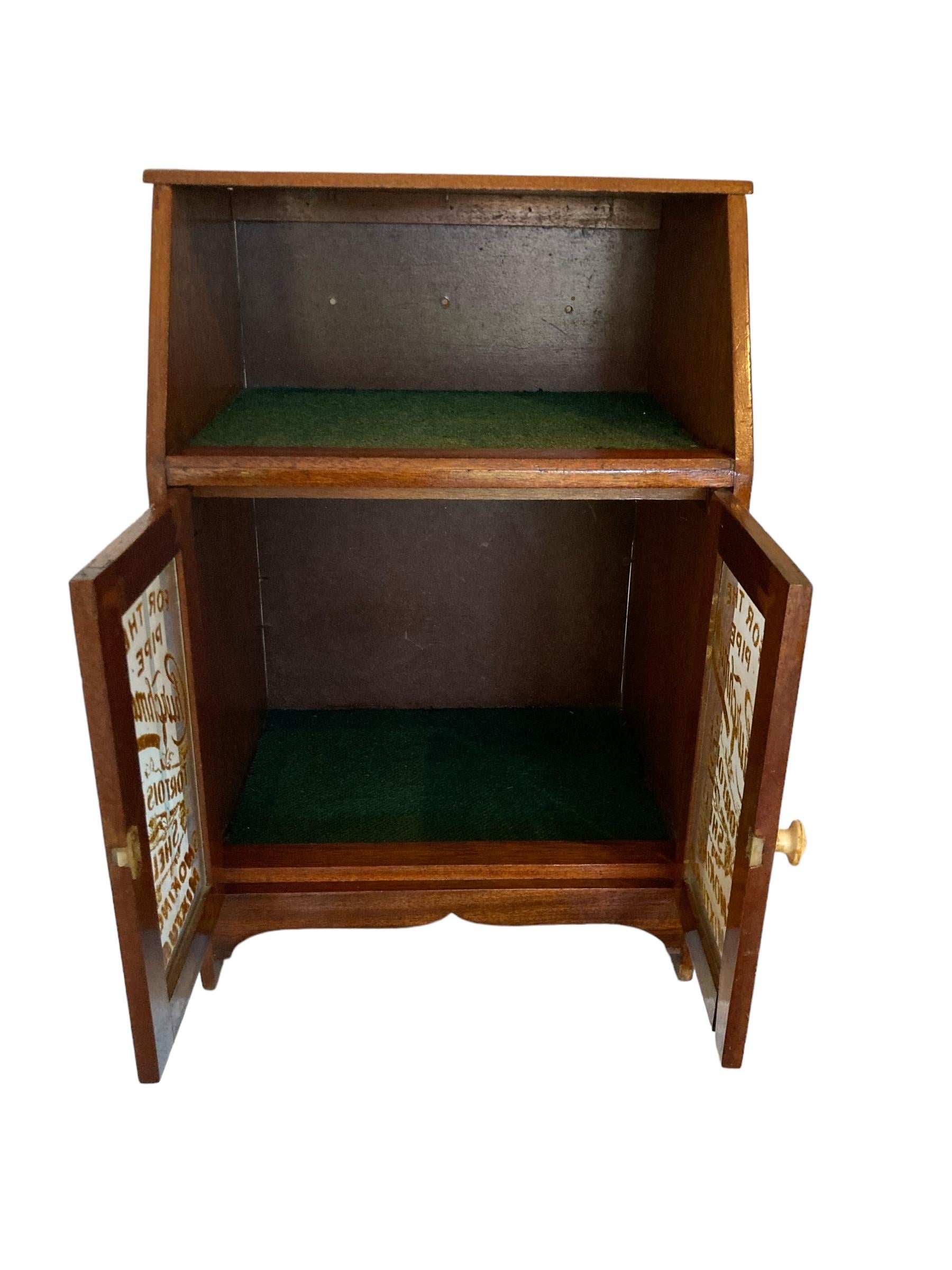 20th Century Vintage Gentlemans Pipe Smokers Cabinet
