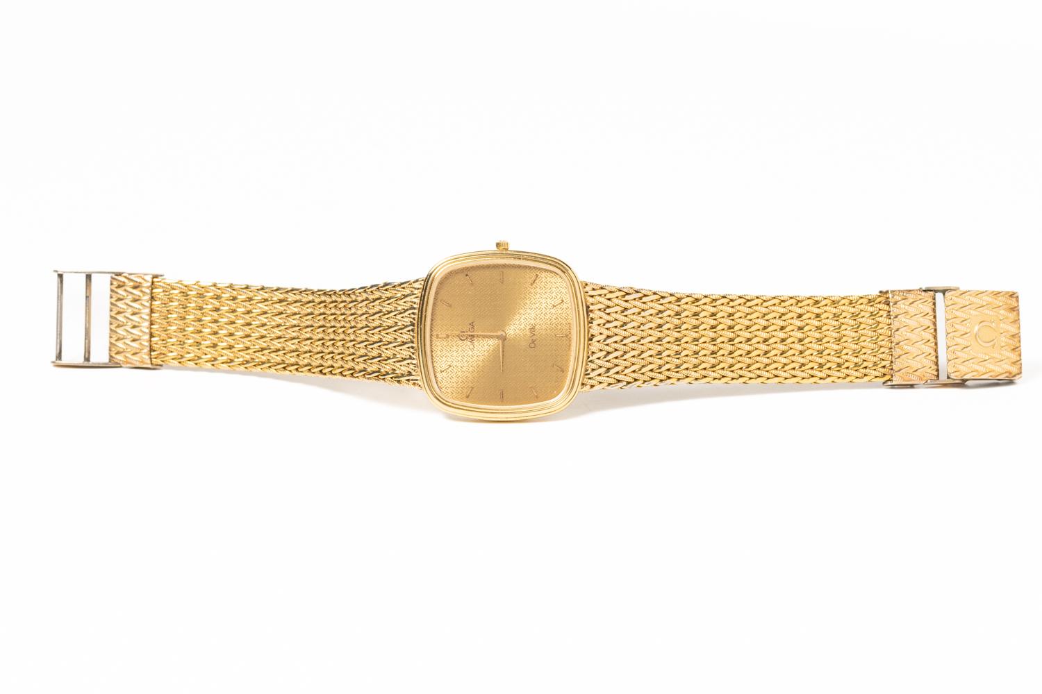  Montre-bracelet Vintage Omega De Ville Gold Tone pour hommes Pour hommes 