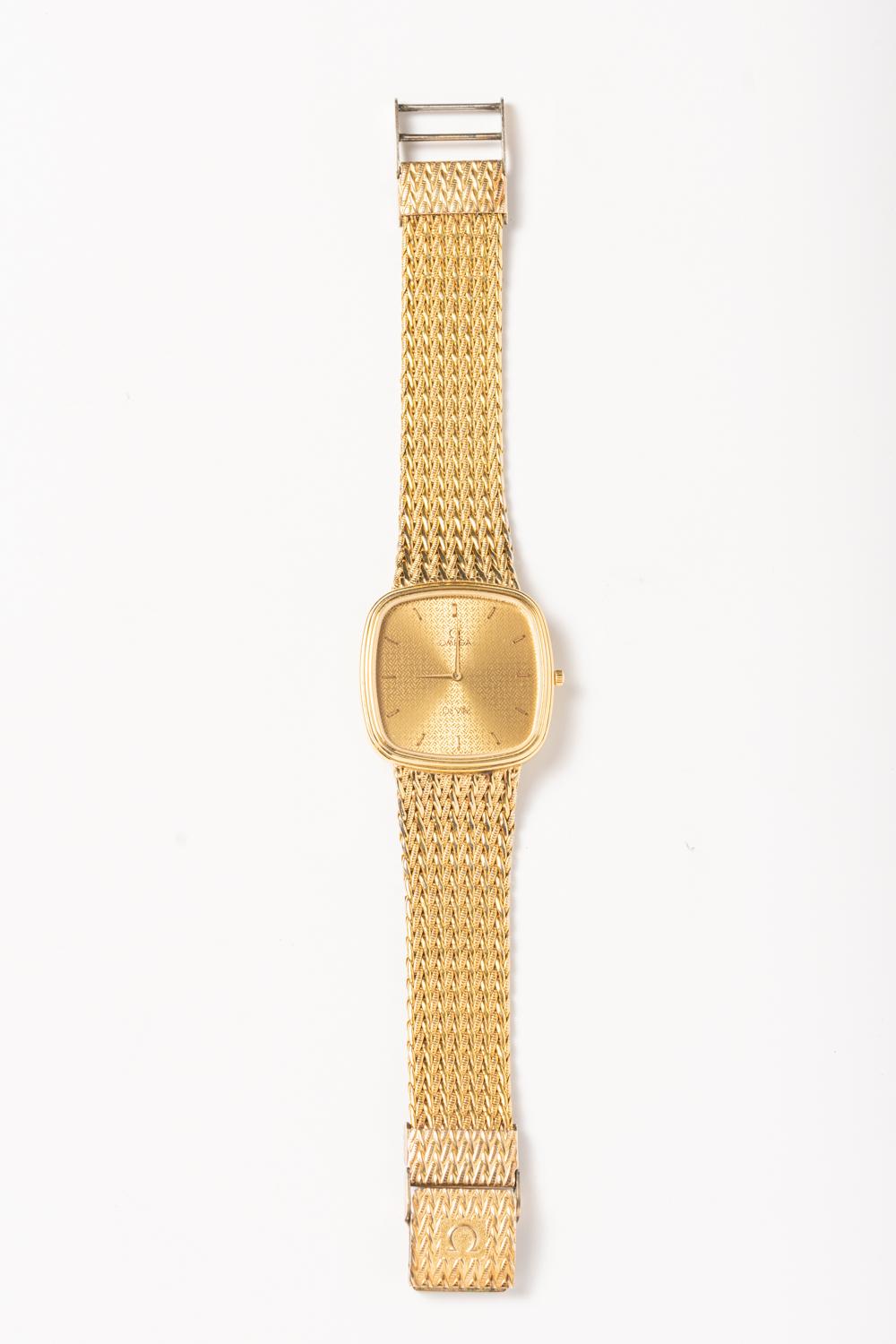 Men's Vintage Gents Omega De Ville Gold Tone Wristwatch