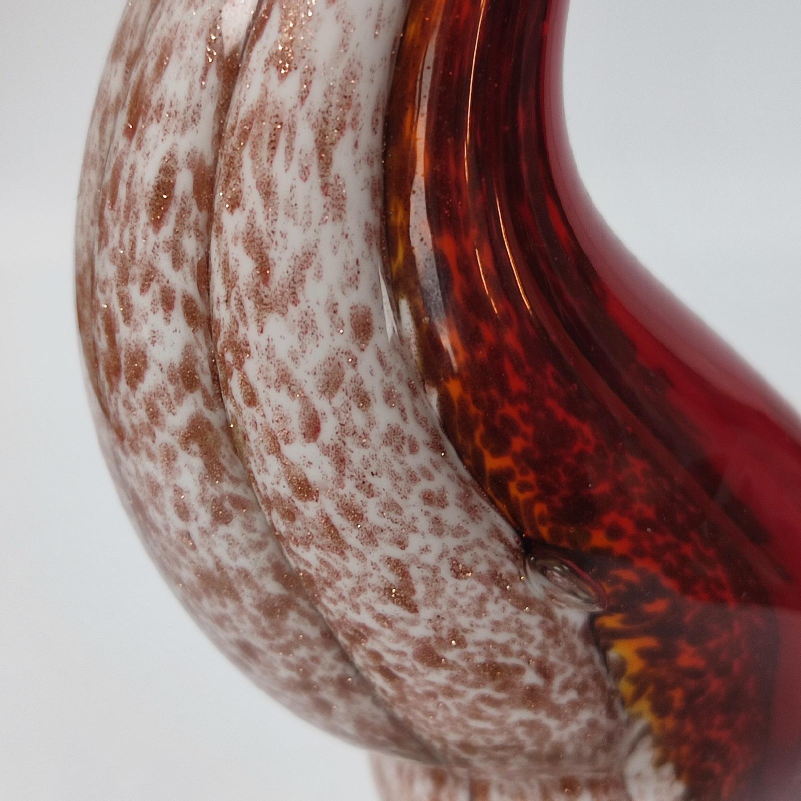 Vintage Genuine Murano Glass Rooster For Sale 5
