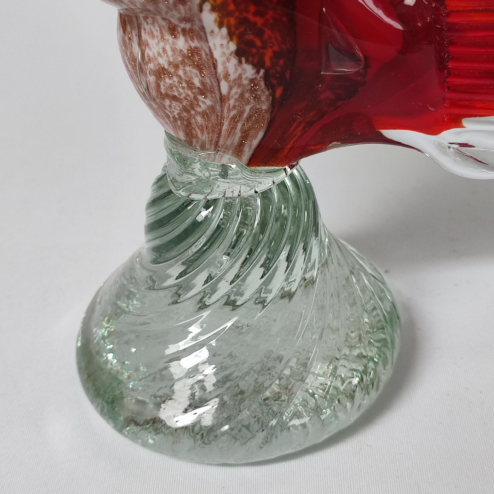 Vintage Genuine Murano Glass Rooster For Sale 6