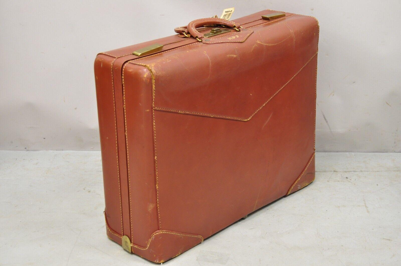 Vintage Genuine top grade cowhide brown leather 24